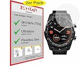 EnWi Glass Panzerfolie 9H EXTREM Harte Displayschutzfolie 2 STÜCK für TicWatch Pro