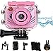 Price comparison product image leegoal Cute Waterproof Kids Cameras, Boys Girls Digital Camera Underwater Sports Video Cameras Shatterproof Dustproof Waterproof Action HD Camcorder for Children, Support Up to 32GB TF Card