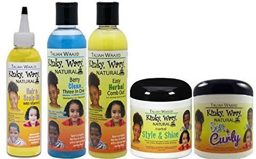 Taliah Waajid Full Range of Kinky Wavy for Kids Hair Care Products (5 products full sizes)