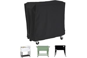 Penlimly Funda Protectora para Carrito N-Evera Refrigerador Carrito de Servicio, Impermeable Anti-UV Resistente al Polvo y Viento Funda para Carro Bebidas Hielo Carrito de Bebidas con Ruedas