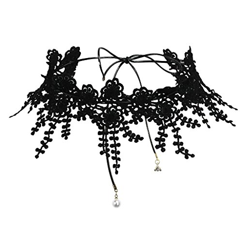 Daesar Joyería Mujer Joven Gargantilla Elástico Encaje Vintage Góti