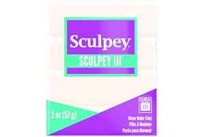 Polyform Argilla polimerica Sculpey III 2 Once-traslucido 57 gr