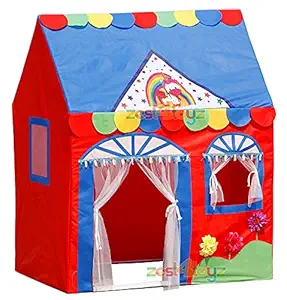 zest 4 toyz Jumbo Big Tent House for Girls Kids Home Pretend Play Toy House Hut for Kids (Unicorn Tent) Size Nearly 4.5 Ft (110 L x 134 H cm)