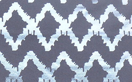 Kissen Dekokissen Metallic in silber anthrazit/grau mit Füllung 40×40 cm 100% Cotton (Bona Geo) - 2