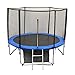 Price comparison product image Greenbay 10FT-6Poles Garden Trampoline Complete Set With Jumping Mat Safety Net Enclosure Ladder Rain Cover