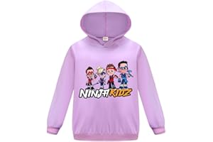 Forlcool Ninja Kidz Merch Boys Hoodie Kids Cotton Hooded Top 3-13 Years