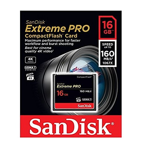 SanDisk Extreme Pro CompactFlash 16GB Speicherkarte (bis zu 160MB/s lesen) - 3