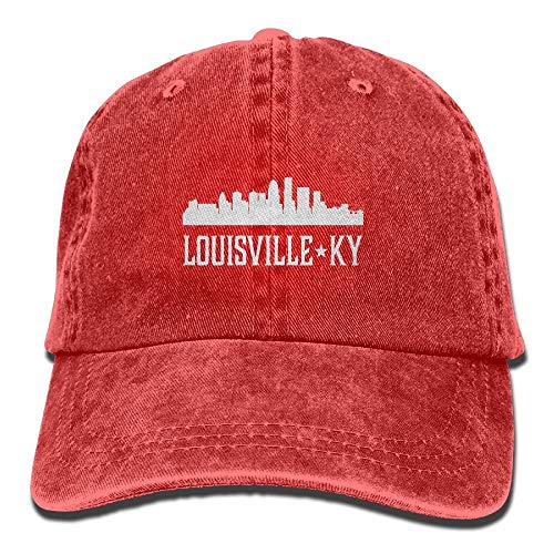 Preisvergleich Produktbild flys Louisville Kentucky Skyline KY Städte Unisex Bestickt Cowboyhut Sun Cap