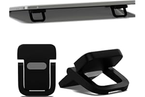 NOTOKE 2-teiliges Tragbarer Tastaturständer, verstellbarer schwarzer Laptop-Tastaturständer mit 2 Winkeleinstellungen und selbstklebenden, klappbaren Füßen, Mini-Tastaturständer für die meisten Tastaturen