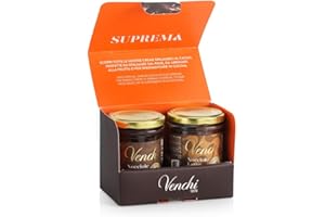 Venchi - Kit Crema di Cioccolato Spalmabile Latte e Fondente - Set 2 Vasetti - Nocciola Piemonte IGP, 400 g - Senza Glutine