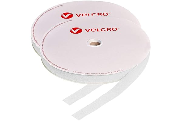 Velcro® - Rouleaux de bande auto-agrippante à coudre - 10 mm - Blanche - 10 m