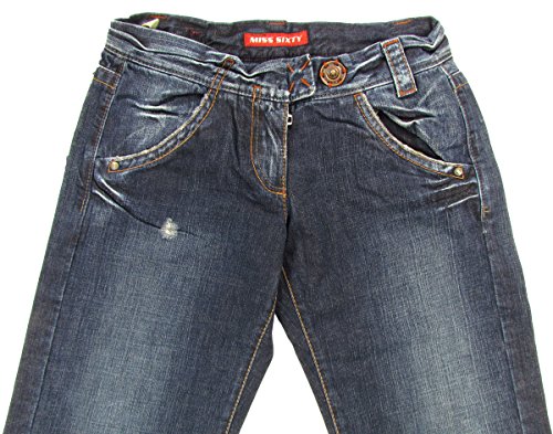 MISS SIXTY "Party" womens baggy jeans used-lookdenim (navy blue)