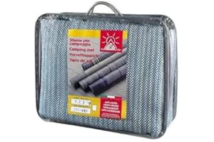 Gruppo Maruccia Stuoia per Camper Campeggio e Spiaggia riciclabile stuoia antimuffa Traspirante 250 x 450 Centimetri Grigio Pesante 500 Grammi