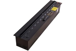 EERINESS Caminetti Elettrici a Vapore Acqueo Camino elettrico da incasso con fiamma realistica, camino elettrico interno ultrasottile con pannello di controllo e telecomando, 2 pezzi Camino Elettrico