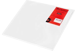 Gartopvoiz Outer Vinyl Sleeves, Set of 50 Plastic Vinyl Album Covers Protect 12" LP, 3 mil Thick Cystal Clear