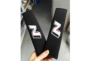 KAnduo 2 Pezzi Auto Imbottiture Cinture di Sicurezza Copri Compatibile con per Hyundai N Performance I30 Veloster Creta Accent Tucson,A