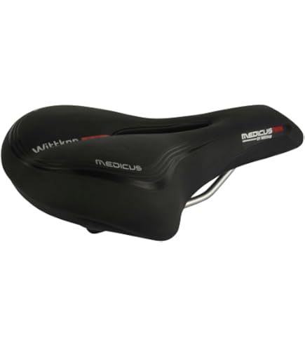 Sella Da Trekking Uomo Wittkop Vito Medicus Cloppen – Gel Nero, Made In Germany, Per Bici Da Trekking - Foto 2