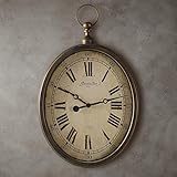 SLH Europäische kreative Retro-Hauptwohnzimmer-Persönlichkeits-Uhr-Stummbewegungs-Wanduhr