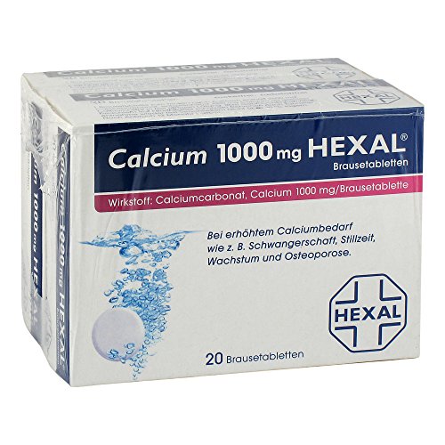 Preisvergleich Produktbild CALCIUM 1000 HEXAL Brausetabletten 40 St Brausetabletten