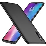 Peakally Cover per Xiaomi Mi 9 in TPU Nero Opaco, Morbido TPU Custodia Cover Slim Anti Scivolo [Compatibile con Ricarica Wire