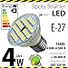 Produktbild ALMIPEX E27 LED Lampe 4W (320lm - 4500 K - Weiß - 24 x 5050 SMD LED - 120º Abstrahlwinkel - E27 Sockel - 230V AC - 4 Watt - Ø 50×54 mm)
