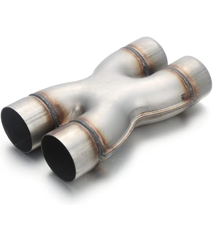 A-KARCK Exhaust Y-Pipe - 3 Inch Single Inlet To Dual 3 Inch Outlet, 10 Inch Length, Stainless Steel