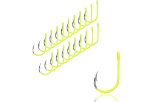 AMZfishing Lot de 20 hameçons aiguisés au laser idéaux pour la pâte à truite et les appâts naturels | Hameçon truite | Hameçon truite | Hameçon de pêche à la truite | Hameçon pointu