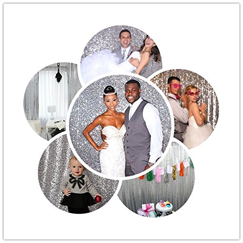 ShinyBeauty 240x245cm Glitzernden Photo Booth Hintergrund Pailletten Zurück Drop Pailletten Stoff Bolt Photo Booth Großhandel Silber Pailletten Schrauben Großhandel - 7