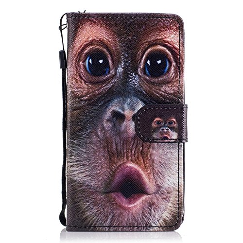 BONROY Huawei Y560 Wallet Case, Huawei Y560 Leather Case, Folio Flip Case Cover for Huawei Y560 with Strap, Premium Soft PU Leather Notebook Wallet Cute Animal Cat Pattern Design Case with [Kickstand] Stand Function Card Holder and ID Slot Slim Flip Protective Skin Cover for Huawei Y560