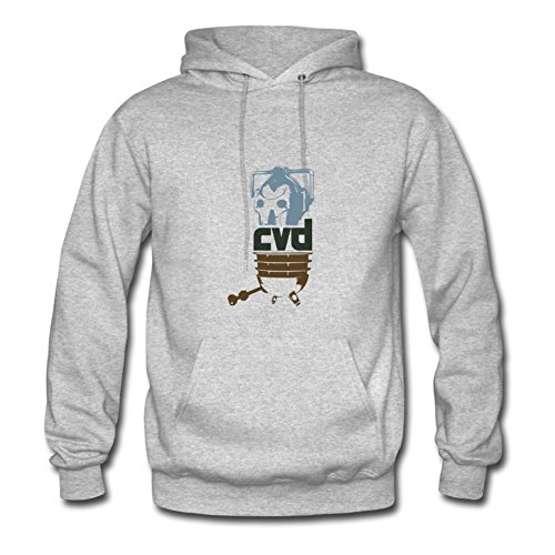 Jameskings Cyberman Vs Dalek Print Hoody X-large For Women Grey