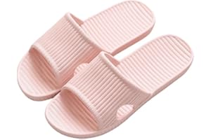 Alitopo Womens and Mens Anti-Slip Slip-on Slippers, Light Weight Flat Slide Sandals Shower Sandals House Soft Flip Flop Shoes for Indoor Home Garden Bathroom Poolside