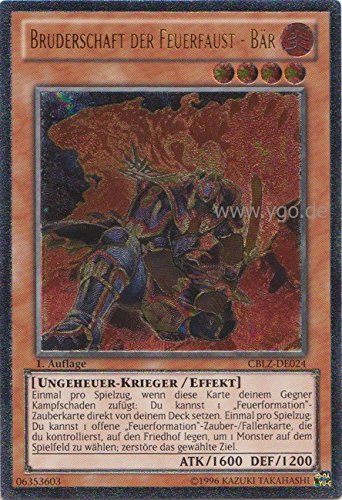 Preisvergleich Produktbild CBLZ-DE024 Bruderschaft der Feuerfaust – Bär Ultimate Rare