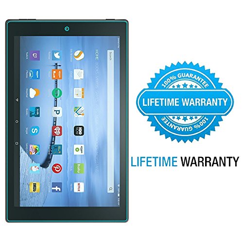 OMOTON Fire HD 10 Displayschutzfolie – panzerfolie für Amazon Fire Tablet mit 9H Härtegrad, Kratzresistent, durchsichtig, keine Bläschen zu anbringen - 8