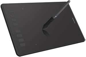 ‎HUION HUION H950P Tablet Graficzny, 8,7×5,4 cala, W Pełni Laminowany Tablet Graficzny z 8 Klawiszami z Możliwośći Dostosowania, Kompatybilny z PC i Urządzeniami Android