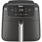 Ninja 4.7L Single Box 3-in-1 Digital Air Fryer Black | Air Fry, Reheat, Dehydrate, 1-2 People, Non-Thawing Cooker, Non-Stick