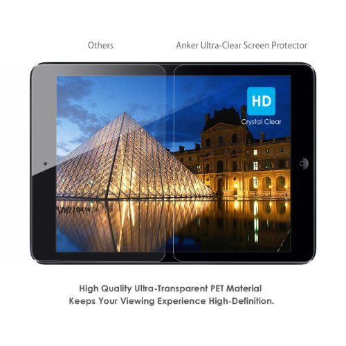 [2-Pack] Anker Clear Schutzfolie für iPad Air 2 iPad Air iPad 5 / iPad Pro 9.7 / New iPad 9.7″ (2017) Displayschutz Screen Protector – Klar – High Definition (HD) – Schmutzresistent – Lebenslange Garantie - 4