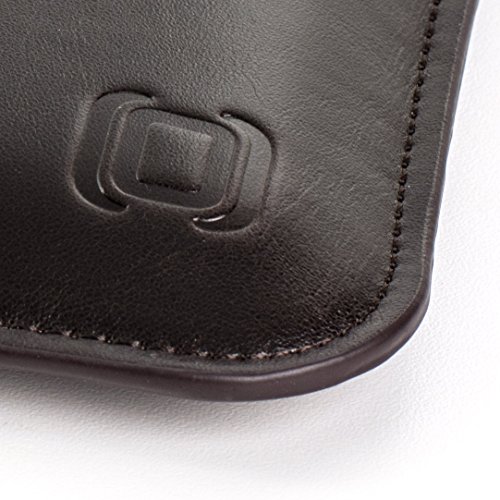 Kunstleder Schutzhülle für MacBook 12-Zoll von Dockem – Schlank, einfache Abdeckung, Profi Pouch Case mit Mikrofaser Filzfutter (12-Zoll, Dunkelbraun) - 3