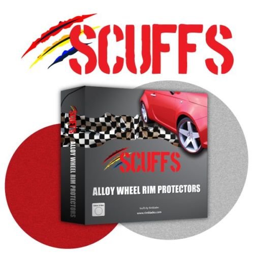 Desgastes por Rimblades RUEDA llantas de aleación Protectores-RED