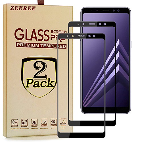 Preisvergleich Produktbild ZEEREE [2 Stück] für Samsung A8 2018,Panzerglas Schutzfolie, Ultra Strapazierfähig Härtegrad 9H Displayschutzfolie für Samsung Galaxy A8 2018 SM-A530F, SM-(5,6 Zoll)