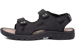 Red Fish Mens Brown Easy Fasten Sandal