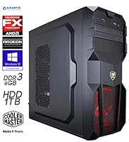 SNOGARD GAMER-PC AMD Quad-Core! FX-4300 4x 3.80GHz • 8GB DDR3-RAM • 1TB S-ATA HDD • 2GB AMD RADEON RX 460 • DVD RW • Gamer PC • Gaming-Computer • Desktop-PC • Gamer Rechner