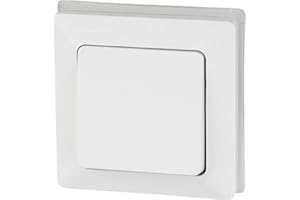ADAKAT UP przełącznik schodowy do wilgotnych pomieszczeń IP44 - All-in-One - ramka + wkładka + osłona + pierścień silikonowy - (seria C1 biały matowy)