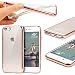 Produktbild Urcover® Apple iPhone 6/6s Handyhülle Rose Gold | TPU Silikon Schutzhülle durchsichtig | Spiegelrand Hülle Transparent | Slim Cover Tasche | dünne Schale | Back-Case flexibel | Smartphone Zubehör