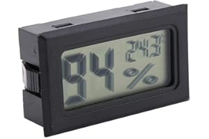 Cyfrowy miernik wilgotności, bezprzewodowy termometr pokojowy YS-11 z wyświetlaczem LCD, mini higrometr do wiwariów gadów, dom/biuro i szklarnia