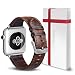 Produktbild Ersatz Armband Kompatibel für iWatch 38mm - ICHECKEY Leder Uhrenarmband iWatch Klassische Mentallschnalle Ersatzarmband Kompatibel für Alle 38mm iWatch Serie 1/2 / 3, Sport, Edition, Nike+
