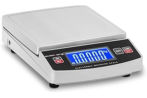 Steinberg Systems SBS-TW-3000 Digitale Tischwaage 3.000 g/0,5 g 14,8 x 15,2 cm LCD Feinwaage Präzisionswaage Küchenwaage