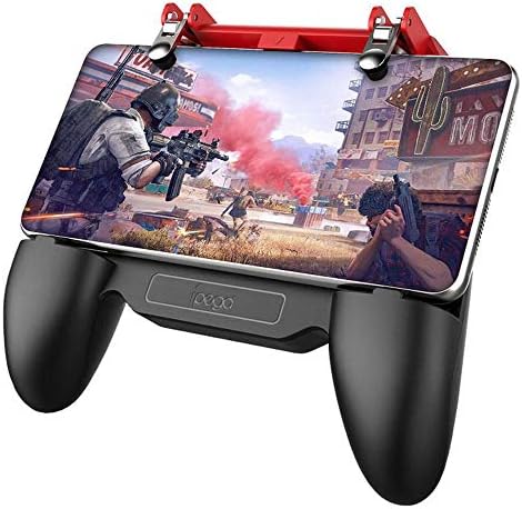 OOOUSE Mobile Game Controller Grip with Cooling Pad Power Bank&Telescopic Function, Phone Triggers Shooter Sensitive for PUBG/Knives Out/L1R1