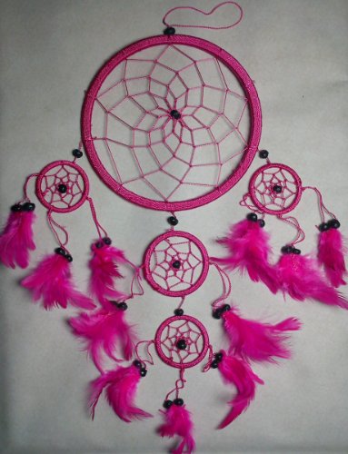 PINK DREAM CATCHER BEAUTIFUL ITEM DREAMCATCHER OTHER COLOURS ARE AVAILABLE