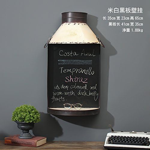 Wall Decorations Wall Art Wall Ornaments Half Wine Bottle Blackboard Wall Mount Wall Ornament In Bar Cafe Tea Shop Retro Iron Art,White