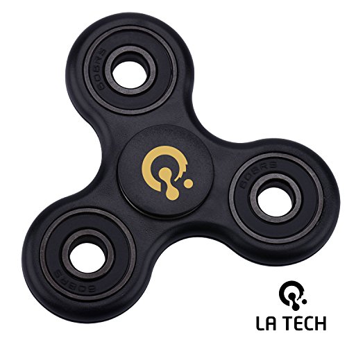 LA TECH Fidget Spinner Stress Reducer Toy Perfect For ADD ADHD Anxiety and Autism Adult Kids - Black LA TECH Fidget Spinner Stress Reducer Toy Perfect For ADD ADHD Anxiety and Autism Adult Kids - Black